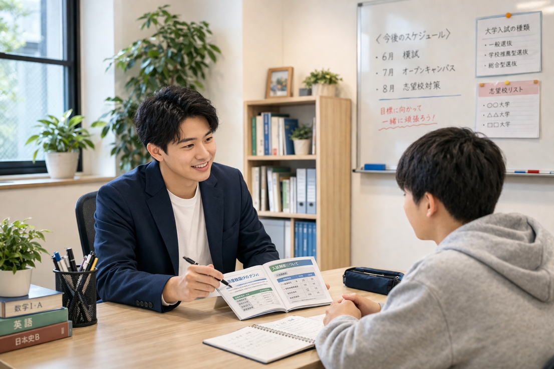 久留米駅前自習室の学習相談・進路相談